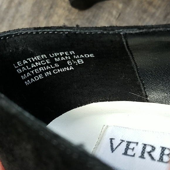 VERBATIM  Maryjane 6.5 platform BLACK  Suede Leather Covered buckle - Picture 7 of 16